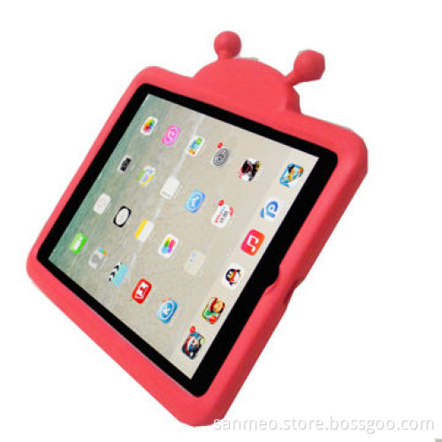 Silicone Case for iPad, Ladybug Modeling, Shock Proof, Compatible to iPad 5